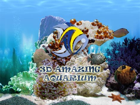 Amazing 3D Aquarium - Animated Screensaver and Wallpaper Screenshot